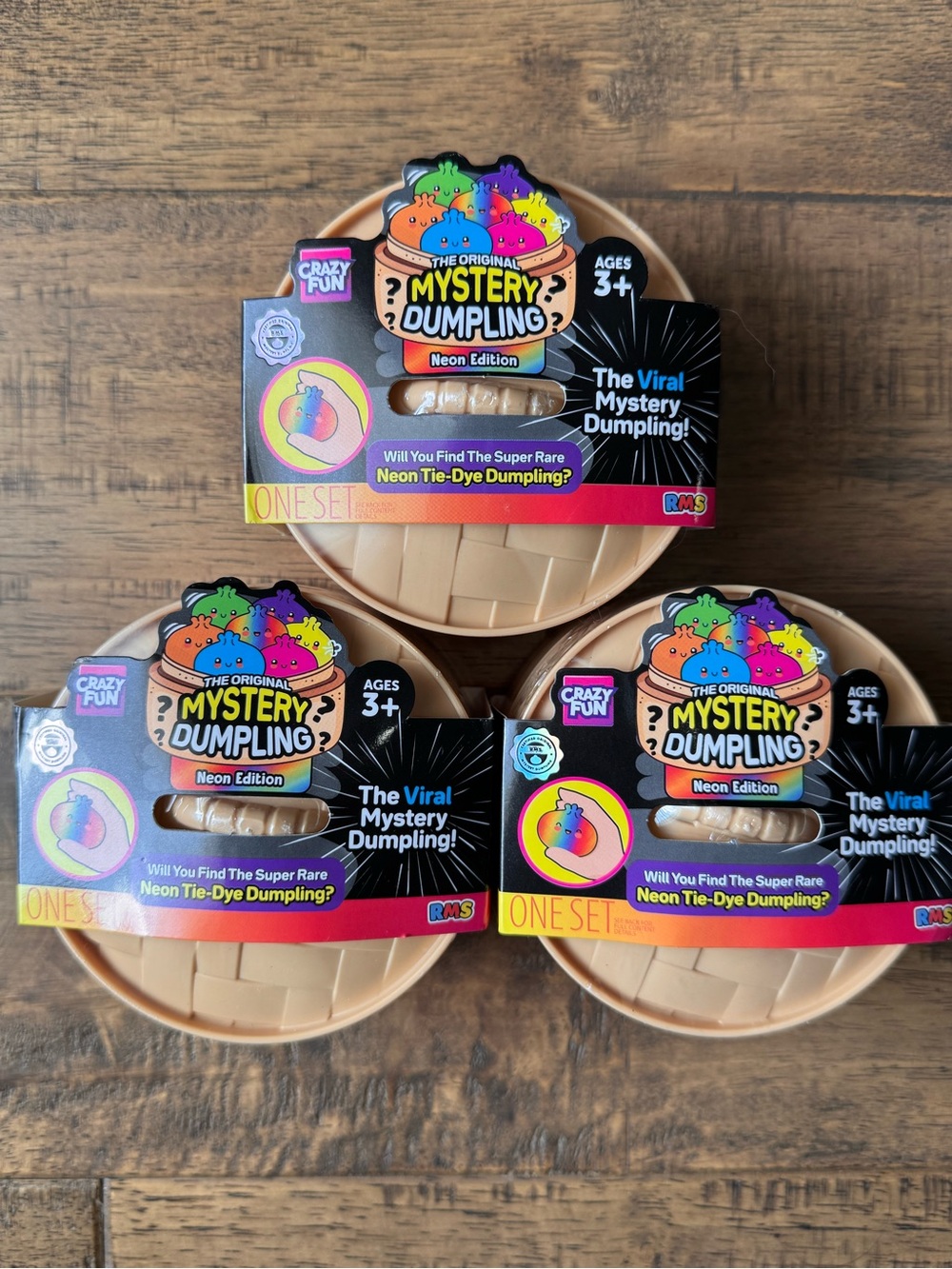 3 RMS Neon Edition Dumplings SEALED 🩷💚💜💛